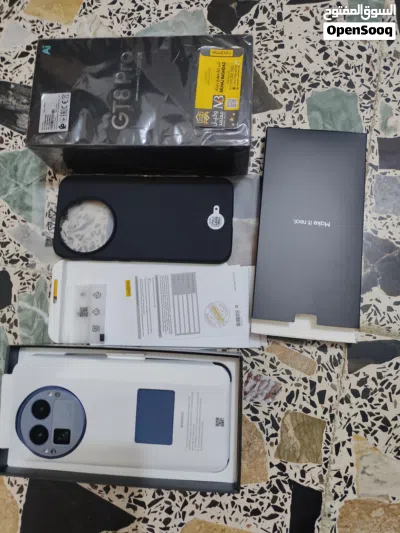 ريلمي gt 8 pro لون ازرق نسخة عالمية ذاكرة 512 شرط الملحقات والكفر ممستخدمة حال الوكالة للبيع السعر 3