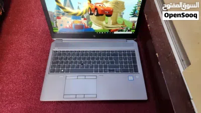 للبيع لابتوب Zbook ب 360$ الجيل الثامن ، رام 16 كرت منفصل 4G ,هارد ssd512G 2