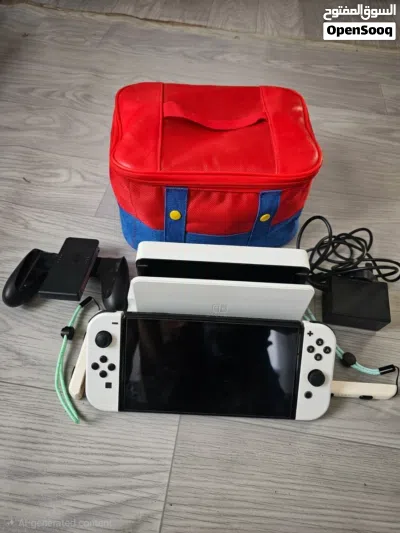 Nintendo Switch OLED مهكر (فل ألعاب + كامل الملحقات والهدايا) 2