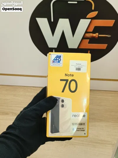 Realme note 70 ROM:128 RAM:4GB Colour: obsidian black RMX5313 2