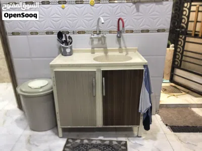 كاونتر مترين ونص طابقين مع سنك مرمر 4