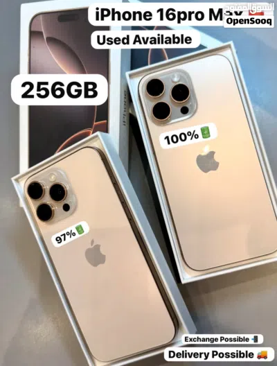 For Photographers For Vediographers Amazing iPhone 16pro max Middle east Arabic 256GB 100% 97% 2