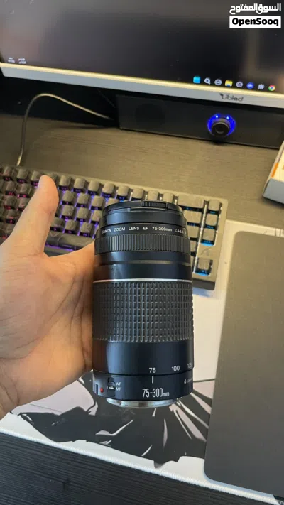 عدسة كانون زوم 75-300 mm 2