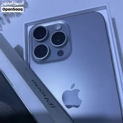 iPhone 15 pro max 256GB لون تيتانيوم 2