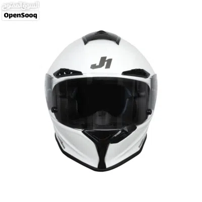 JUST1 J-GPRF Solid White Full Face Racing Helmet 4