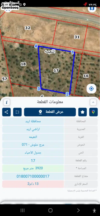 أرض تصنيف زراعي للبيع 2