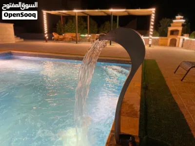 شاليه للايجار اليومي الاسبوعي الشهري في منطقة طريق المطار مناسب للعائلات والشباب 4