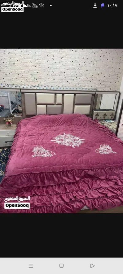 غرفه نوم للبيع نضيفه جدا تركيه تحتوي على عشر قطع سبب البيع محتاج كلش واريد ابيعهه بيع مستعجل 4