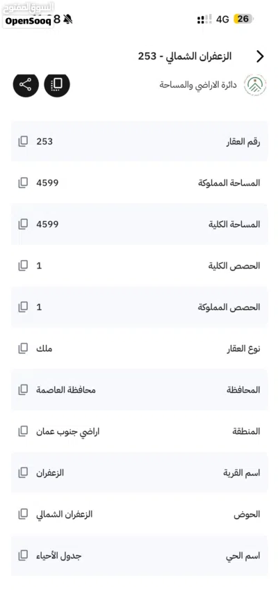 قطعة ارض للبيع 4 دونم ونص في الجيزة 3