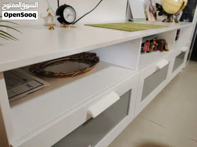 Graceful TV stand + Elegenat Glass Cabinet for Sale 2