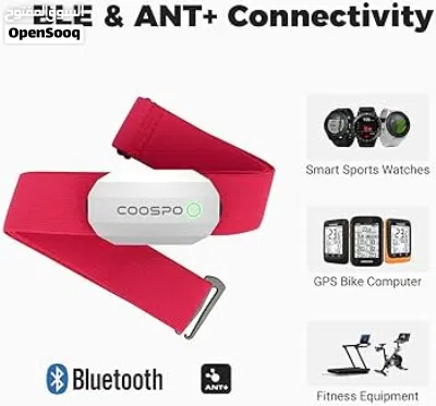 COOSPO Bluetooth Heart Rate Monitor Chest Strap H808S, ANT+ BLE 3
