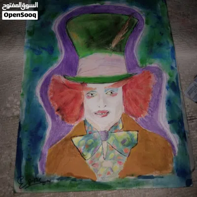رسمه لشخصيه كرتون من فلم ales in Wonderland 3