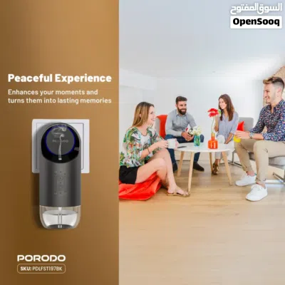 موزع الزيوت العطرية الجداري من بورودو لايف ستايلPorodo Lifestyle Wall Plug-In Essential Oil Diffuser 4