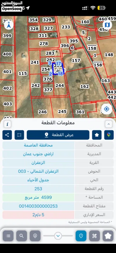قطعة ارض للبيع 4 دونم ونص في الجيزة 2