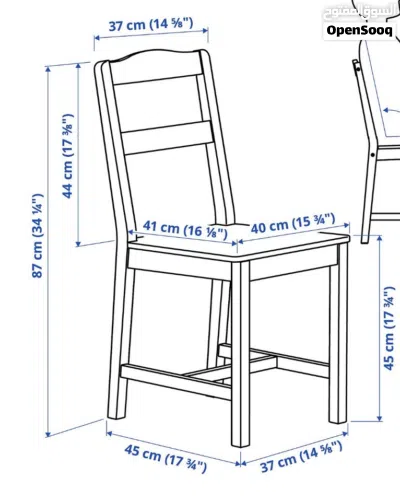 IKEA dining table with 4 chairs (almost new) 3