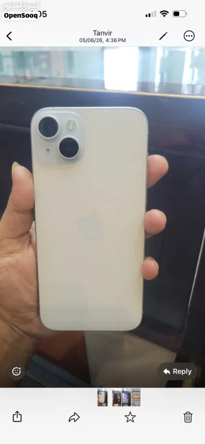 Used Apple iPhone 15 Plus - 128GB, White, Good Condition with Charger 3