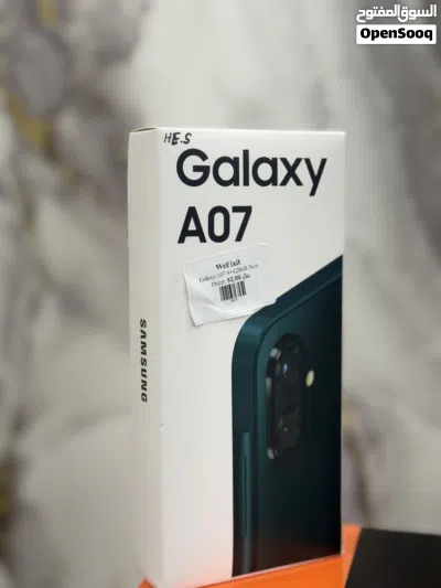 Galaxy A07 4+128GB Model:SM-A075f/DS Colour: All colours available 3