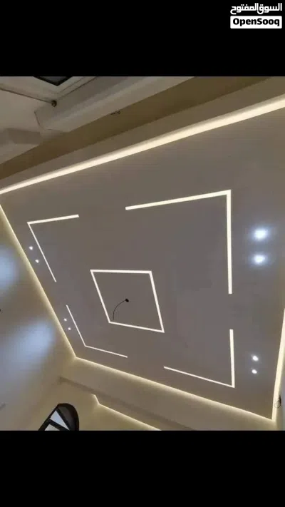 ديكور جبسمبورد معلم سوري قواطع جبص بورد اسقف جبسم بورد ديكورات شاشات واجهات ديكور اسمنت بورد فورسلنغ 2
