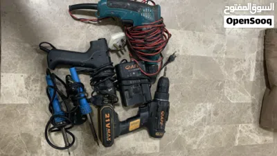 Electric drill + battery + thermal silicone sealant + welding machine 2