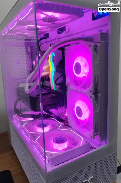 Pc للبيع Cpu:RYZEN 7 5700X معالج Gpu:RTX 5060Ti (16)GB VRAM asus 2 fan كرت شاشة MP:asroc B550 2