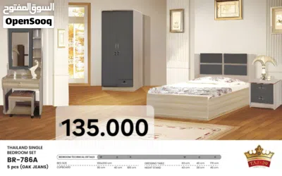 single bed size 90x190 bedroom set... طقم غرفة نوم بسرير مفرد مقاس 90 × 190 سم made china&malaysia 4