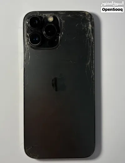ايفون 13برو ماكس iphone 13 pro max دبل شفرة اللون اسود اصلي من الواثقون 128جيجا 2400دل 4