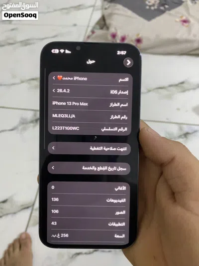 ايفون 13 برو ماكس وتر بروف بذاكره256 مع محلقات كارتونه وشحانه فقط 4