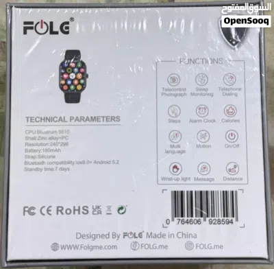 ساعة سمارت وتش(FOLG MODEL FG-SW9) 2