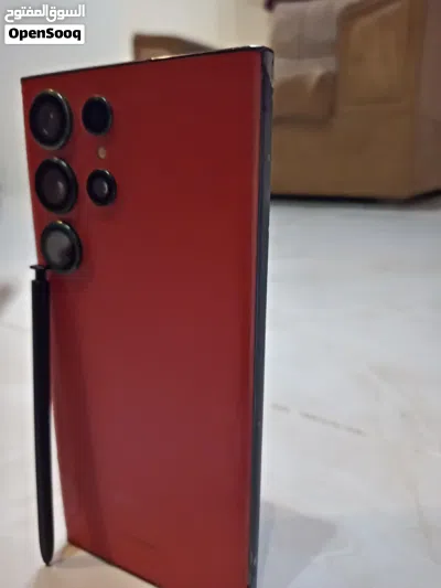 الأحمر النادر نظيف جدًا 256 وحش سامسونج S23 Ultra 4