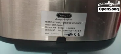 طباخ أرز صغير الحجم سیرجیو الموديل: SRC-504M Sergio model SRC-504M MICRO Computer RICE Cooker 4