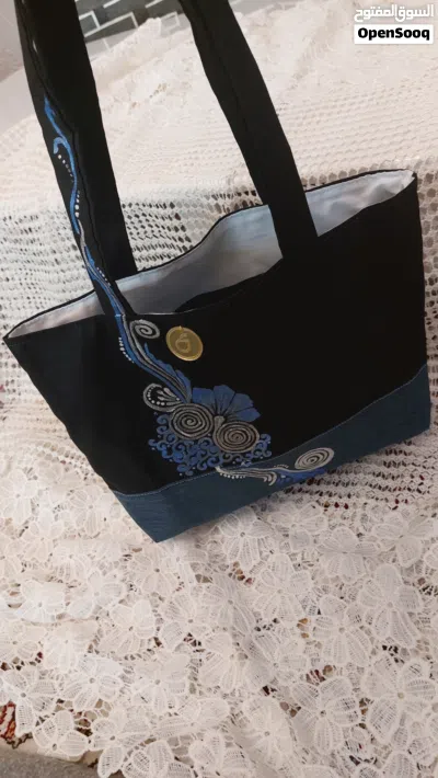 شنطة قماشية تلوين يدوي 2