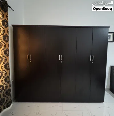 Used furniture for sale Bed coat (without mattress) Cupboard Dressing table with mirror 3
