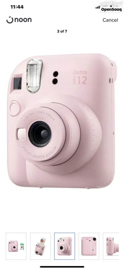 كمره تصوير فوريه بلون الوردي مع 10 صور instax mini 12 camera 4