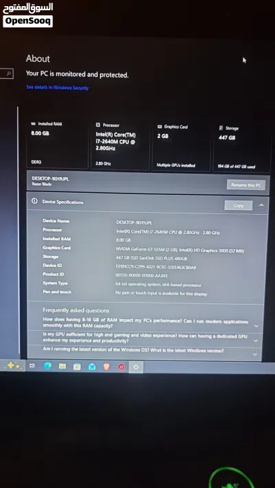 razer blade 17 gaming laptop for sale 3