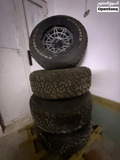 كوشوك خشن + جنط Cyrus 265/65 R17 5 5 براغي – شبه جديد مستخدم أسبوعين 4