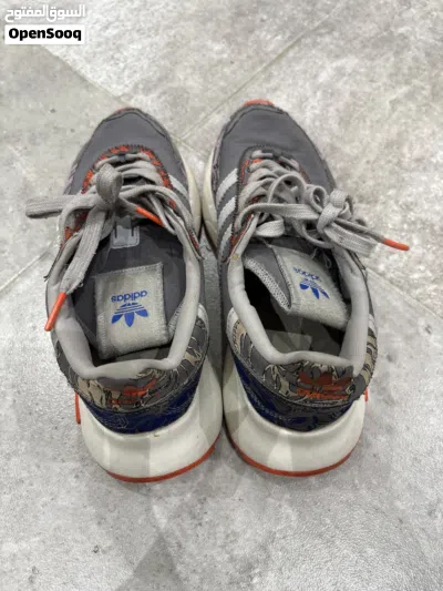 Adidas Originals Retropy F2 Women’s Sneakers – Grey & Orange Floral – UK 6 2
