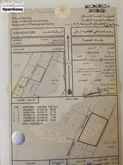 فرصه ذهبيه ارض زراعية في المصنعة ( العويد ) 3