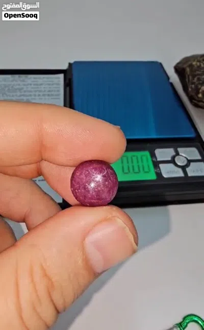 خاتم ياقوت احمر نجمي اصلي غير معالج 2