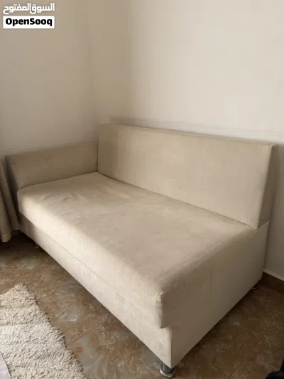 كنب بيج مستعمل قابل للتنجيد 2
