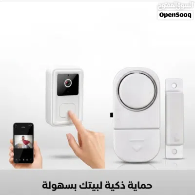 اسم الماركة: Generic النوع: عرض جرس الباب الحديث بكاميرا + إنذار الباب والشباك اللاسلكي الكمية: 2 قط 3