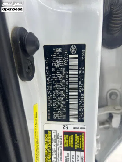 Toyota Camry XLE 3