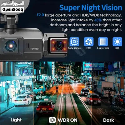ش كام Gloryes الذكية – حماية ومراقبة متكاملة لسيارتك! تغطية شاملة بزاوية 360° عبر 4 عدسات ق 4