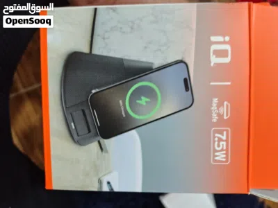شاحن لاسلكي مع سماعات جديد لم يستخدم 2