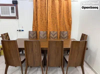Wooden Dining Table For 10 Person with Buffet Table 2