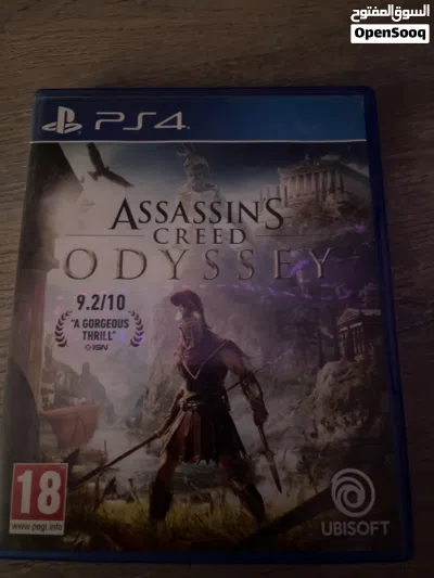 Assassin Creed Odyssey PS4 and you can play it on PS5 the CD is great condition and it’s a good p 2