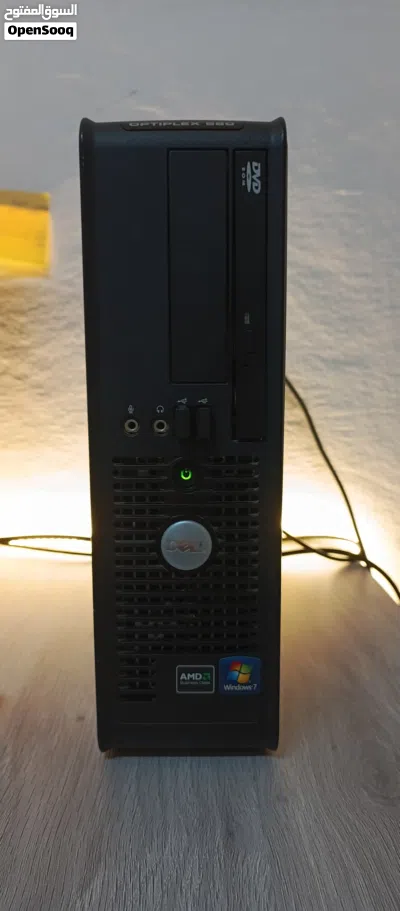 كمبيوتر Dell OPTIPLEX 580 سليم مناسب للدراسه والتصفح مع شاشه 180 درجه مع كامل وصلاته 2