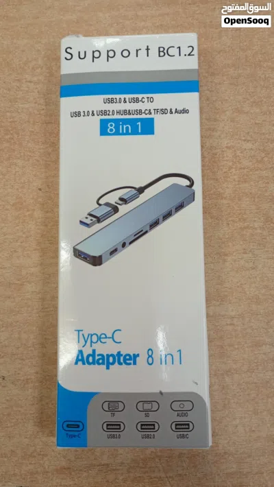 محوّل USB-C متعدد المنافذ 8 في 1 – ZEYMI USB Hub 4
