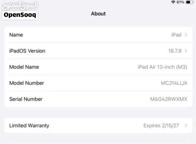 iPad Air M3, 13 inch, WiFi +Cellular 3