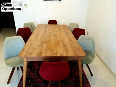 A unique 8-seater dining table with 360-degree swivel chairs 4