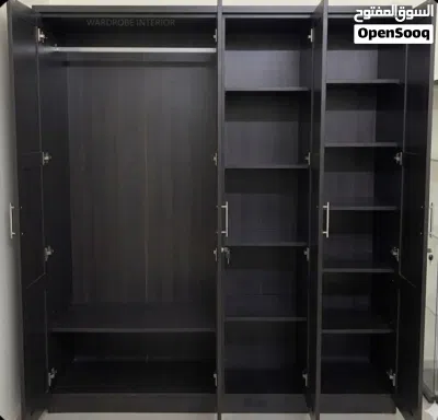 Spacious 4-Door Dark Wood Wardrobe 2